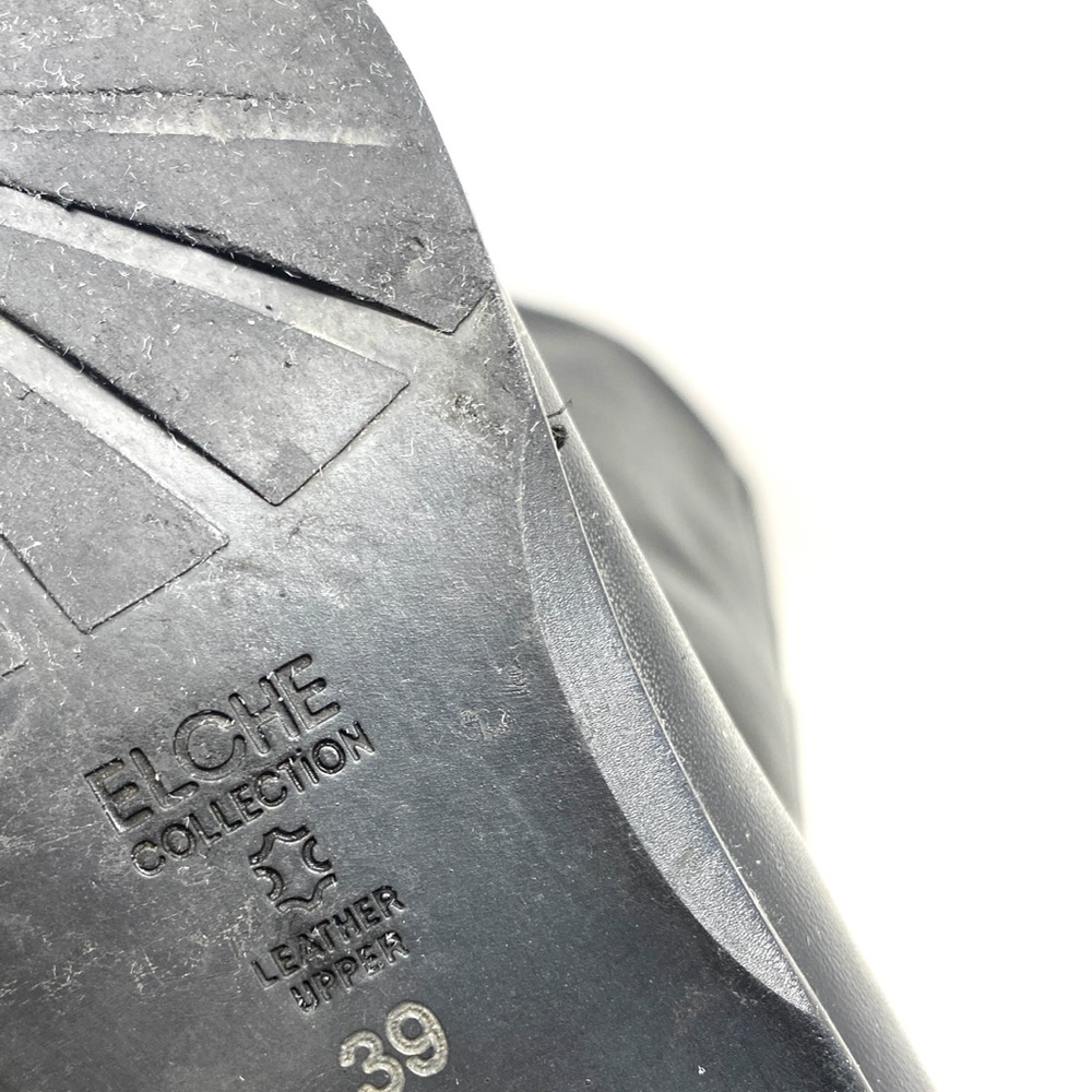 🌸 SALE 🌸 ELCHE Woman’s Leather Boot Black Size EUR 39, US 9 - Picture 9 of 11